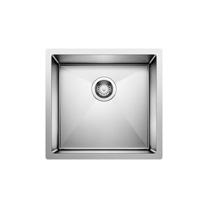 Alternate Image for Blanco Precision 19" Undermount Stainless Steel Kitchen Sink, 18 Gauge, Satin Polish, 516224