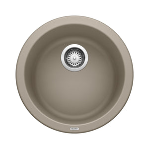 Alternate Image for Blanco Rondo 18" Round Granite Composite Bar/Prep Sink, Silgranit, Truffle, 517699