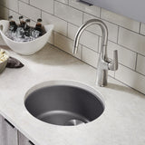 Blanco Rondo 18" Round Granite Composite Bar/Prep Sink, Silgranit, Cinder, 518911