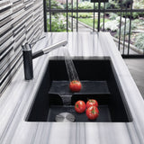 Blanco Precis 29" Undermount Granite Composite Kitchen Sink with Accessories, Silgranit, Anthracite, 519450