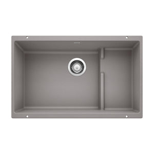 Alternate Image for Blanco Precis 29" Undermount Granite Composite Kitchen Sink with Accessories, Silgranit, Metallic Gray, 519452