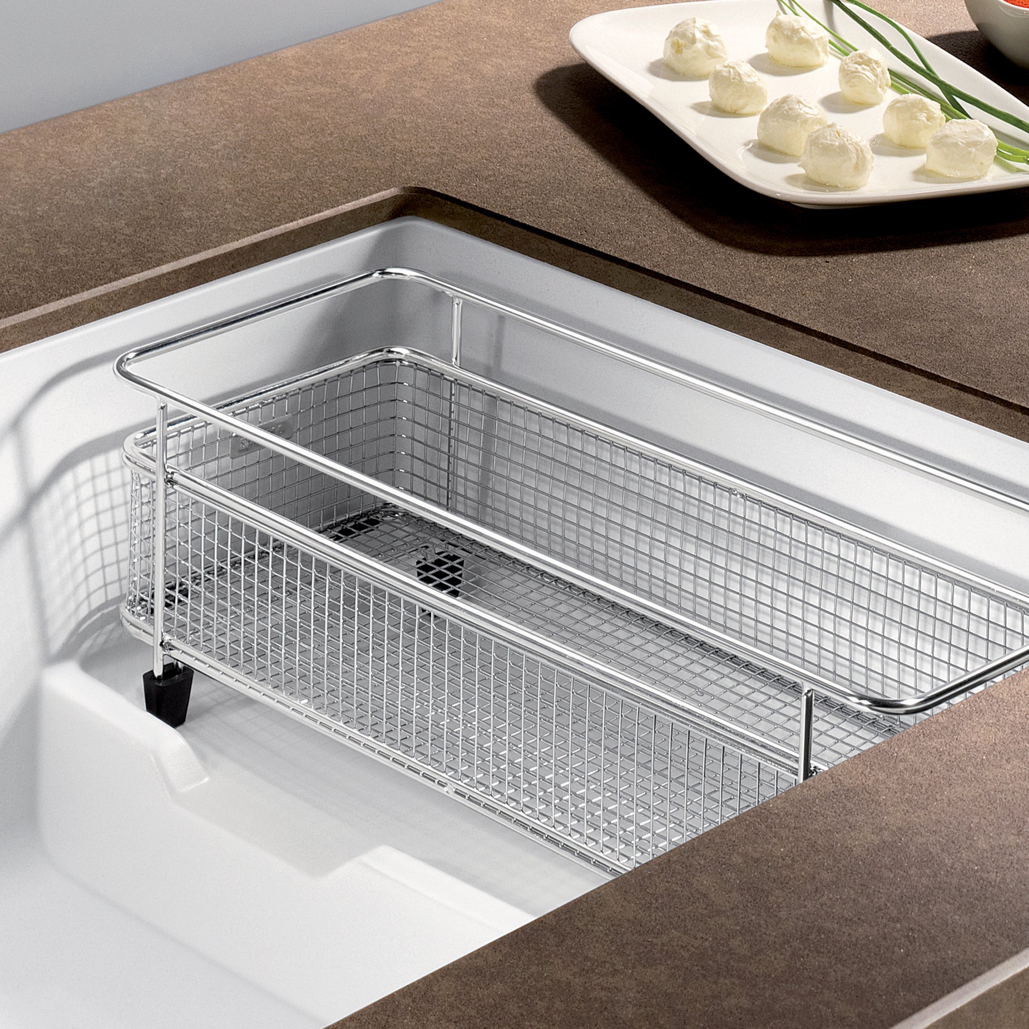 Blanco Precis 29" Undermount Granite Composite Kitchen Sink with Accessories, Silgranit, White, 519453