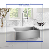 Blanco Culina 2.2 GPM Brass Kitchen Faucet, Semi-Pro, Polished Chrome, 441331
