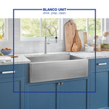 Blanco Quatrus 32" Stainless Steel Farmhouse Sink, 18 Gauge, 522213
