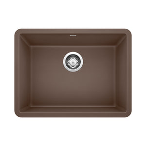 Alternate Image for Blanco Precis 23" Undermount Granite Composite Kitchen Sink, Silgranit, Cafe, 522418
