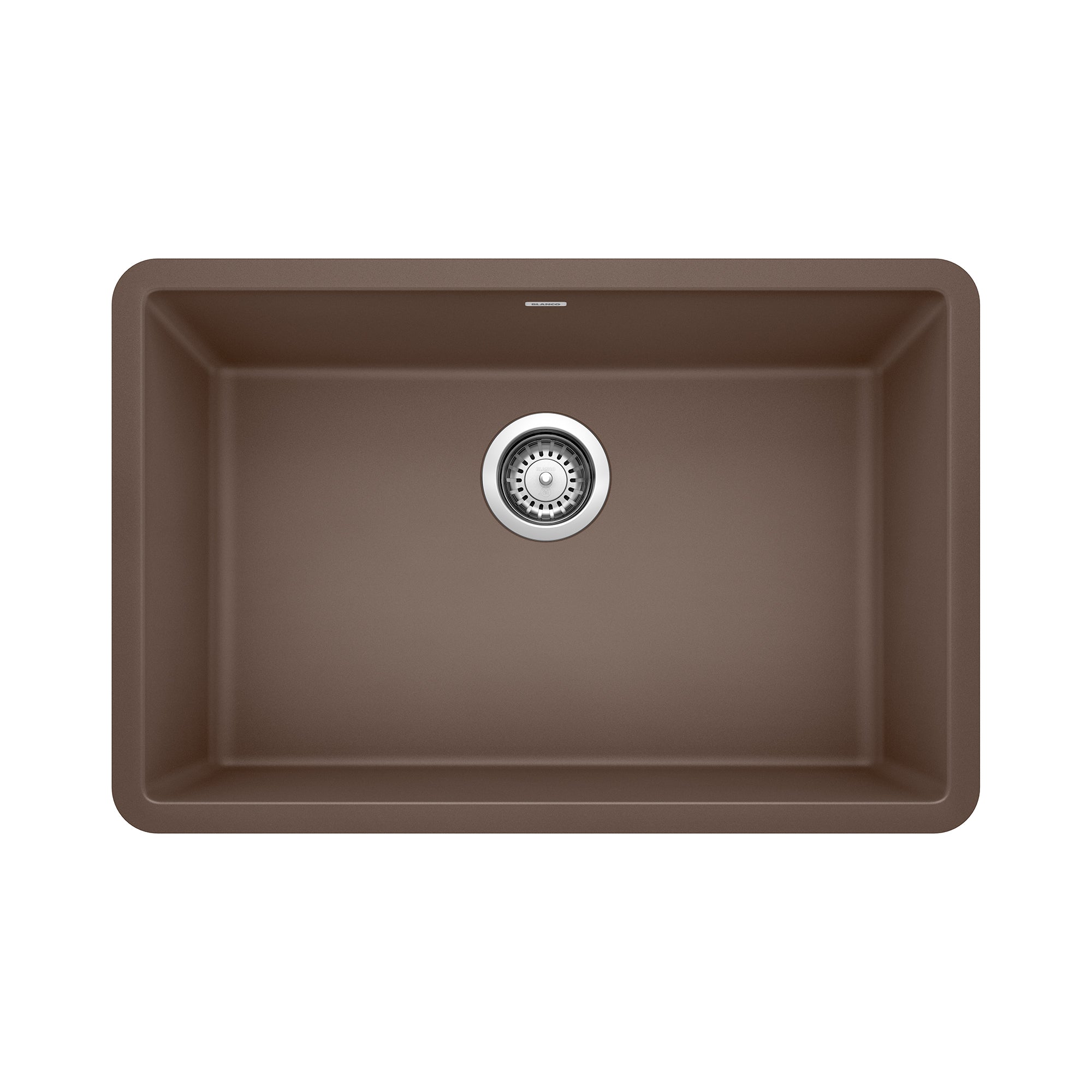 Blanco Precis 27" Undermount Granite Composite Kitchen Sink, Silgranit, Cafe, 522433
