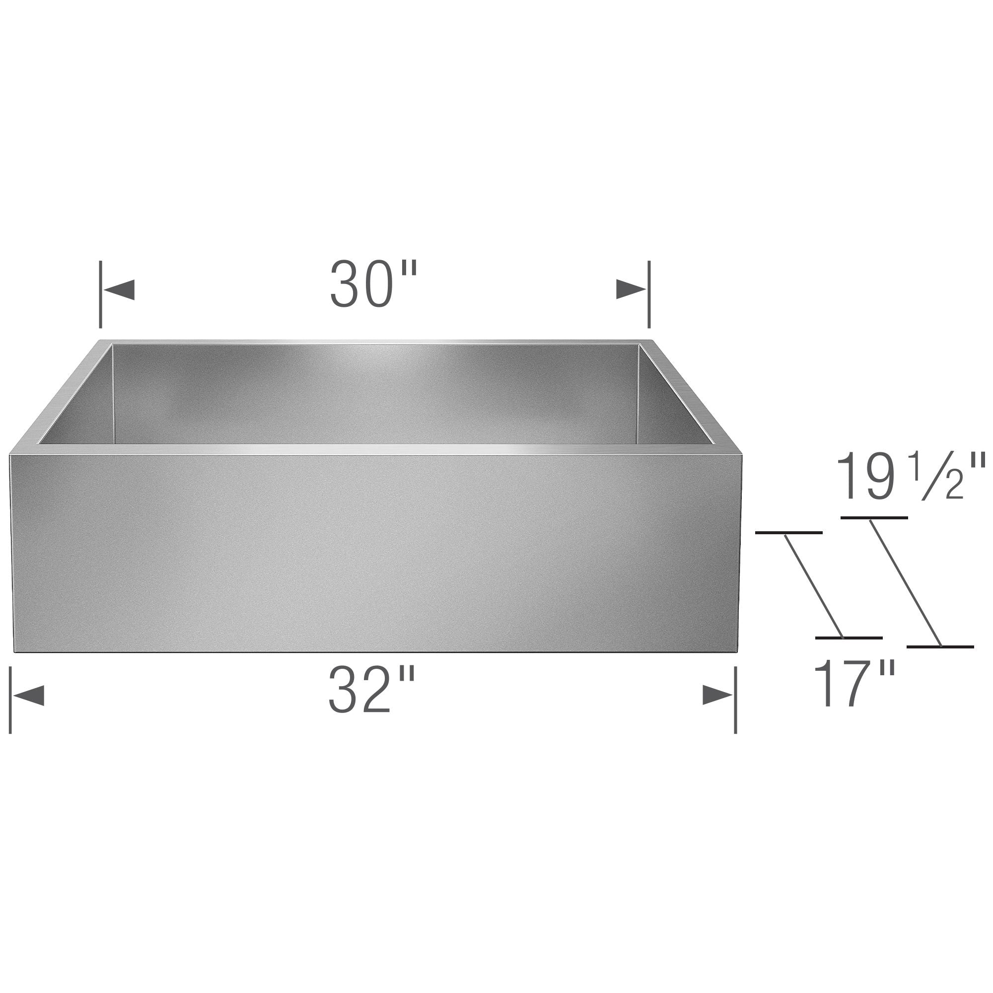 Blanco Precision 32" Undermount Stainless Steel Kitchen Sink, 20 Gauge, 524223