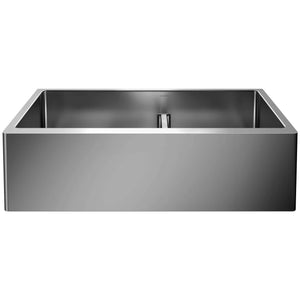 Alternate Image for Blanco Quatrus 33" Stainless Steel Farmhouse Sink, 60/40 Double Bowl, 18 Gauge, Satin Polish, 525242