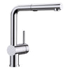 Blanco Linus 1.5 GPM Brass Kitchen Faucet, Pull-Out, Polished Chrome, 526365