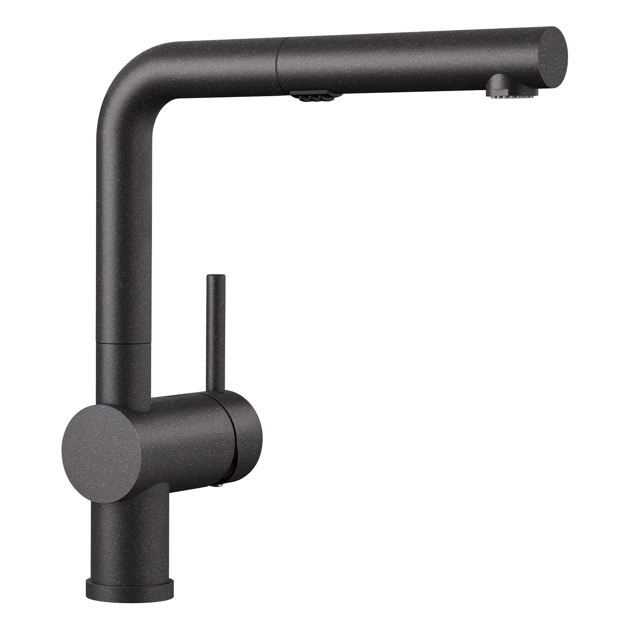 Blanco Linus 1.5 GPM Brass Kitchen Faucet, Pull-Out, Anthracite, 526367
