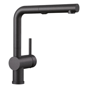 Alternate Image for Blanco Linus 1.5 GPM Brass Kitchen Faucet, Pull-Out, Anthracite, 526367