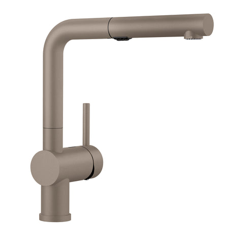 Blanco Linus 1.5 GPM Brass Kitchen Faucet, Pull-Out, Truffle, 526371