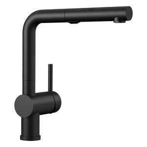 Alternate Image for Blanco Linus 1.5 GPM Brass Kitchen Faucet, Pull-Out, Coal Black, 526374