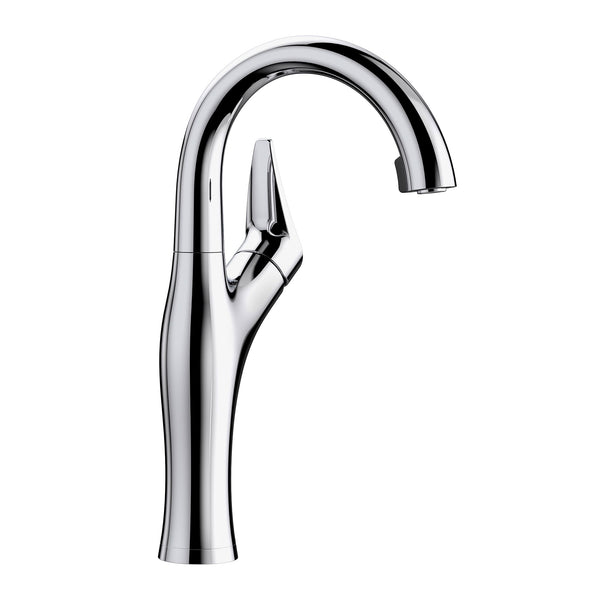 Blanco Artona 1.5 GPM Brass Bar Faucet, Pull-Down, Polished Chrome, 526381