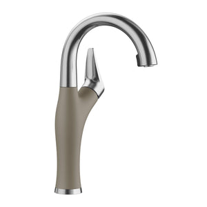 Alternate Image for Blanco Artona 1.5 GPM Brass Bar Faucet, Pull-Down, Truffle/Stainless, 526385