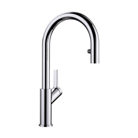 Blanco Urbena 1.5 GPM Brass Kitchen Faucet, Pull-Down, Polished Chrome, 526390
