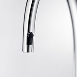 Blanco Urbena 1.5 GPM Brass Kitchen Faucet, Pull-Down, Coal Black/Chrome, 526398