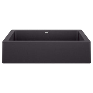 Alternate Image for Blanco Vintera 30" Granite Composite Workstation Farmhouse Sink, Silgranit, Anthracite, 526538