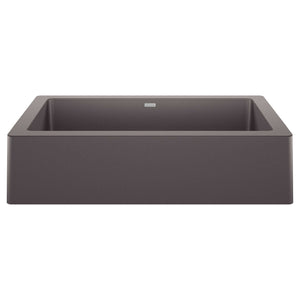 Alternate Image for Blanco Vintera 30" Granite Composite Workstation Farmhouse Sink, Silgranit, Cinder, 526539