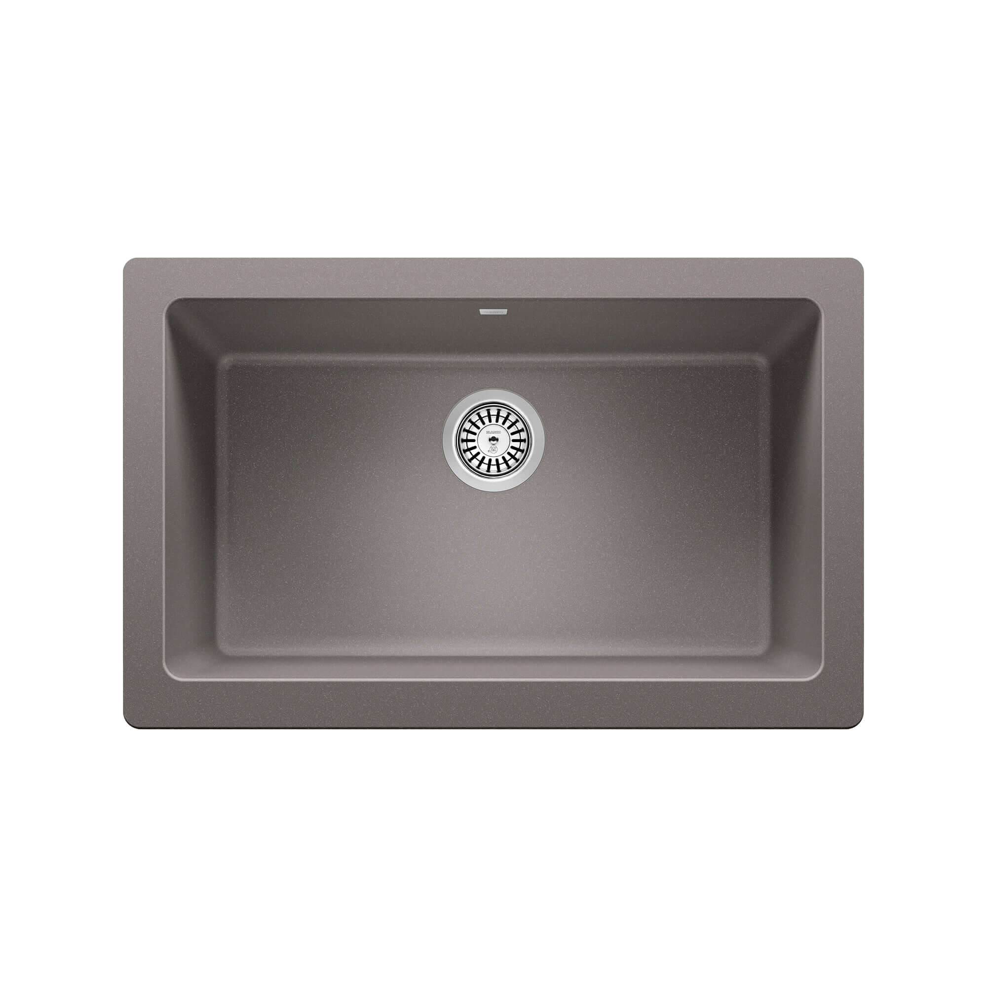 Blanco Vintera 30" Granite Composite Workstation Farmhouse Sink, Silgranit, Metallic Gray, 526540