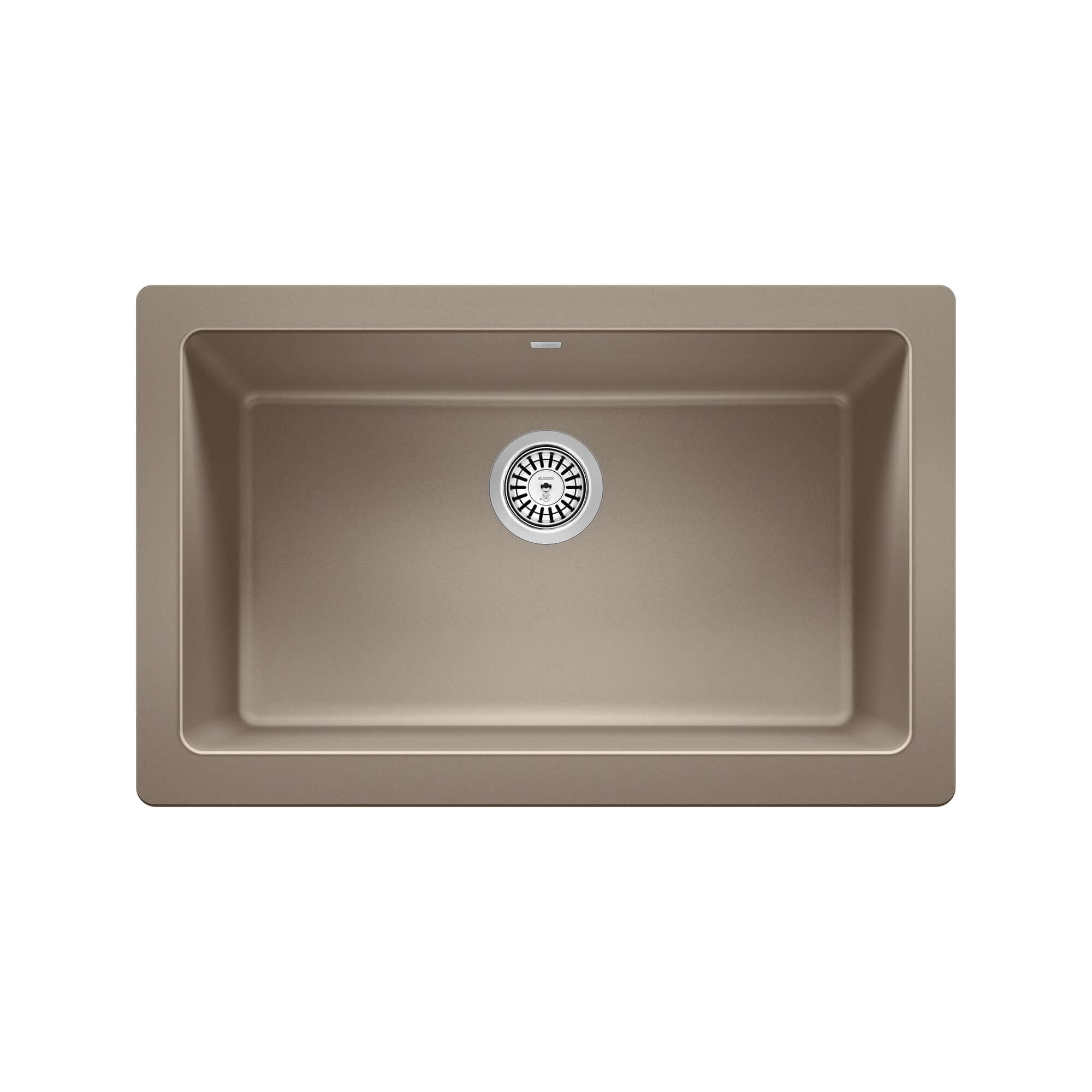 Blanco Vintera 30" Granite Composite Workstation Farmhouse Sink, Silgranit, Truffle, 526544