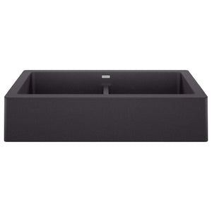 Alternate Image for Blanco Vintera 33" Granite Composite Workstation Farmhouse Sink, Silgranit, 50/50 Double Bowl, Anthracite, 526547