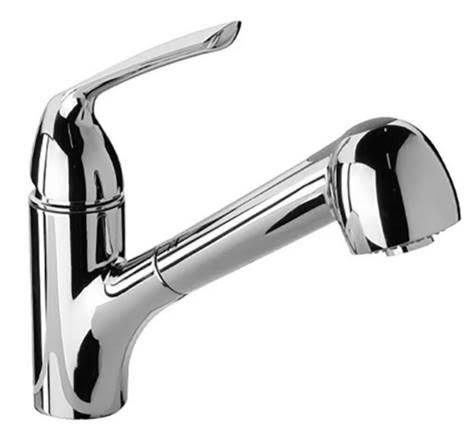 Latoscana 1.8 GPM Single Handle Pull Out Spray Kitchen Faucet, Chrome, 64CR576