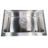 Nantucket Sinks Pro Series 33" 304 Stainless Steel Workstation Farmhouse Sink with Accessories, 16 Gauge, AP-PS-3221-16