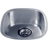 Dawn 13" Stainless Steel Undermount Kitchen Sink, 3237