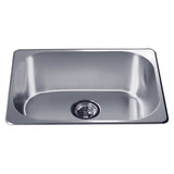 Dawn 22" Stainless Steel Top Mount Kitchen Sink, 3233