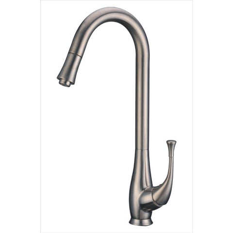 Dawn 17" 1.8 GPM Pull Out Kitchen Faucet, Brushed Nickel, AB50 3084BN