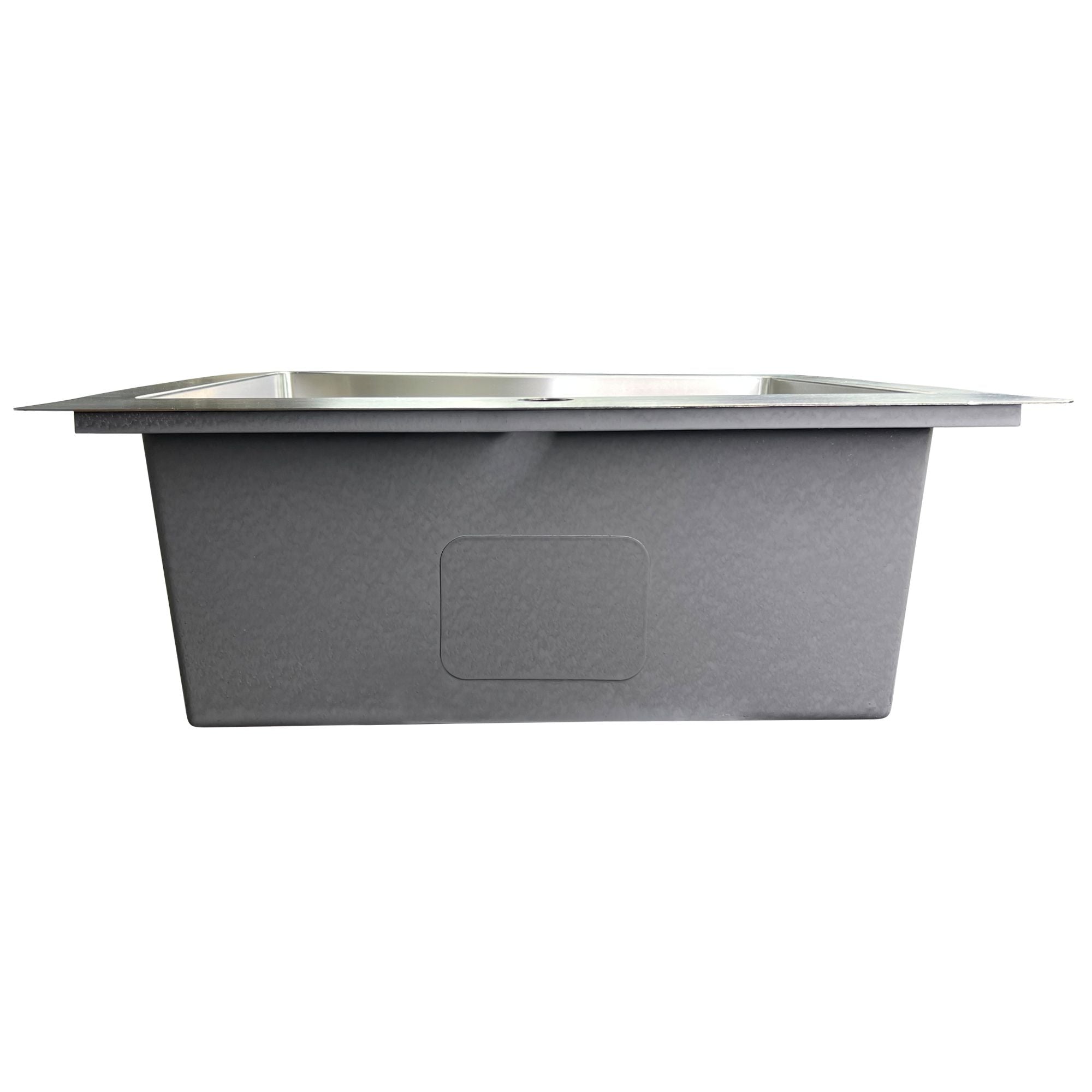 Nantucket Sinks Pro Series 25" Drop In/Topmount 304 Stainless Steel Kitchen Sink with Accessories, 16 Gauge, SR2522-16