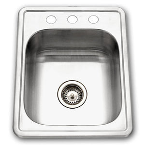 Alternate Image for Houzer 17" Stainless Steel Topmount Bar/Prep Sink, A1722-7BS-1