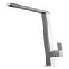 ALFI Square Modern Brushed Stainless Steel Kitchen Faucet, AB2047-BSS