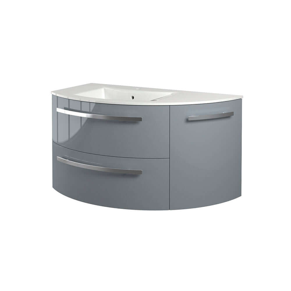 Latoscana 38" Modern Bathroom Vanity Left Side Corner, Ambra Series, AM34OPT1 - The Sink Boutique
