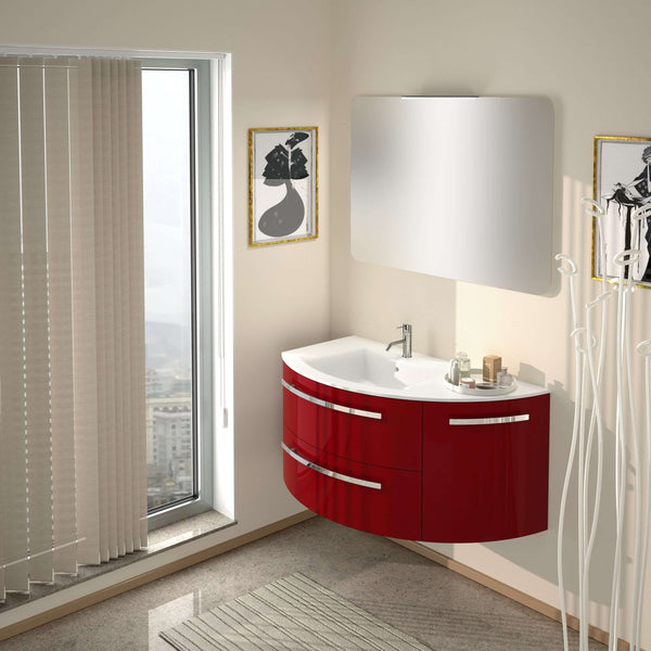 Latoscana 38" Modern Bathroom Vanity Left Side Corner, Ambra Series, AM34OPT1 - The Sink Boutique