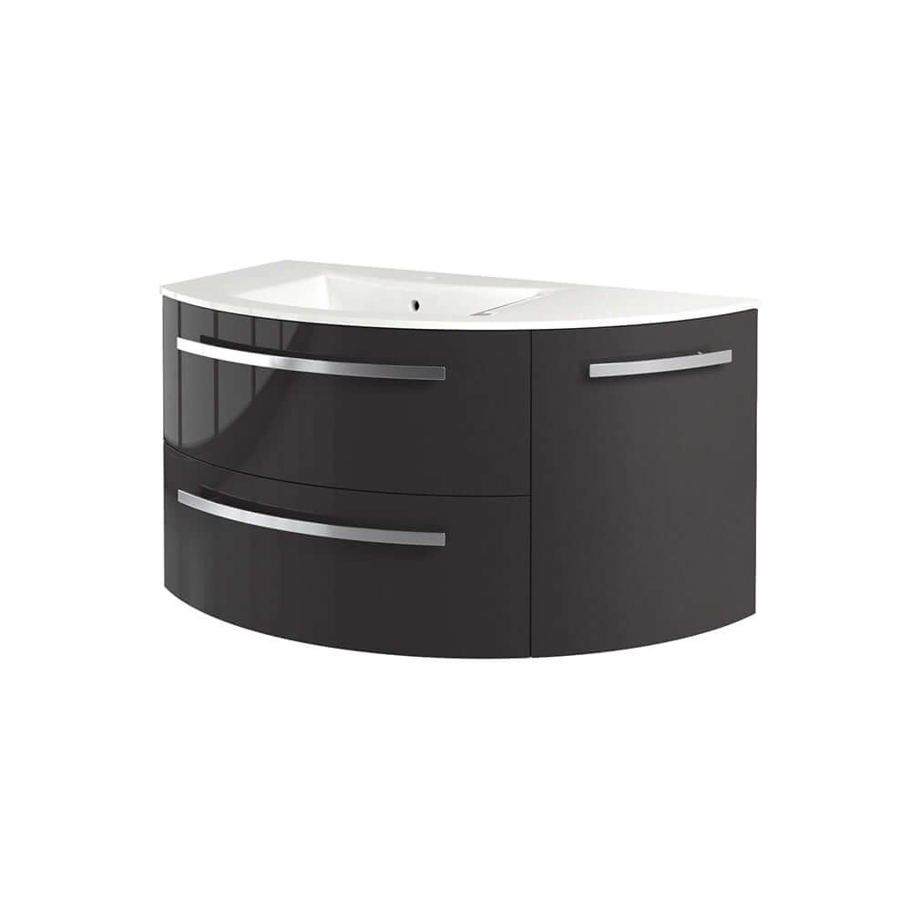 Latoscana 38" Modern Bathroom Vanity Left Side Corner, Ambra Series, AM34OPT1 - The Sink Boutique