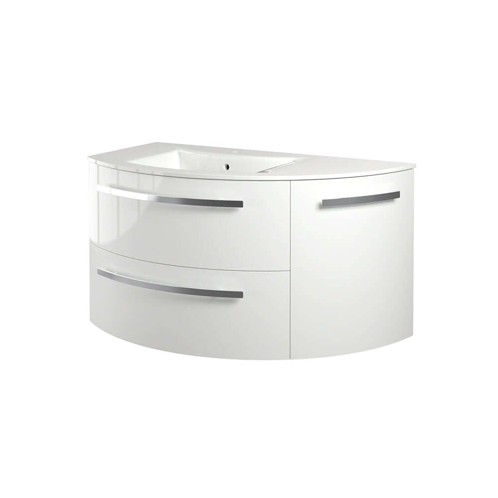 Latoscana 38" Modern Bathroom Vanity Left Side Corner, Ambra Series, AM34OPT1 - The Sink Boutique