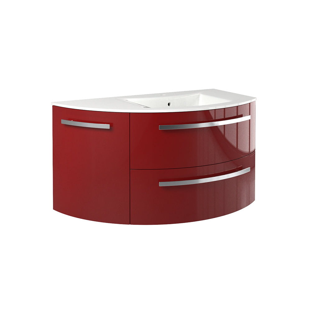 Latoscana 38" Modern Bathroom Vanity Right Side Corner, Ambra Series, am38opt2 - The Sink Boutique