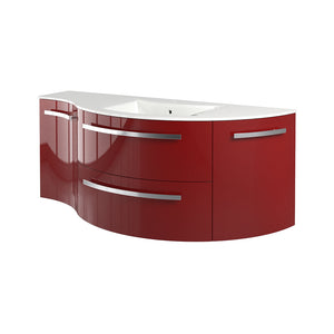 Alternate Image for Latoscana 52" Modern Bathroom Vanity, Ameno Series, Right Side, Red, AM52RR