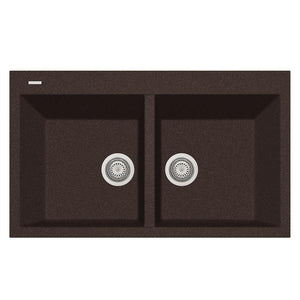 Alternate Image for Latoscana Plados 34" Drop-in Double Bowl Kitchen Sink, Brown, AM8620-64UG