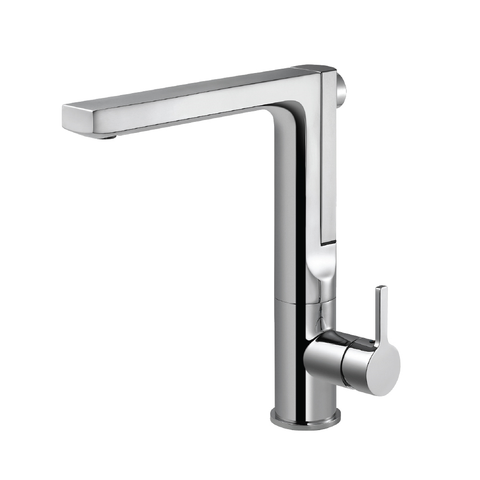 Houzer Ascend Integrated Pull Up Kitchen Faucet with CeraDox Technology Polished Chrome, ASCPU-460-PC