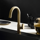 Houzer Azura Hidden Pull Down Kitchen Faucet Oil Rubbed Bronze, AZUPD-968-OB - The Sink Boutique