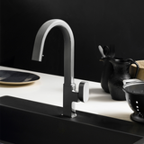 Houzer Azura Hidden Pull Down Kitchen Faucet with CeraDox Technology Polished Chrome, AZUPD-968-PC - The Sink Boutique