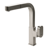 Houzer Azura Pull Out Kitchen Faucet Brushed Nickel, AZUPO-965-BN