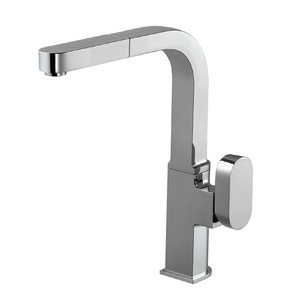 Alternate Image for Houzer Azura Pull Out Kitchen Faucet with CeraDox Technology Polished Chrome, AZUPO-965-PC