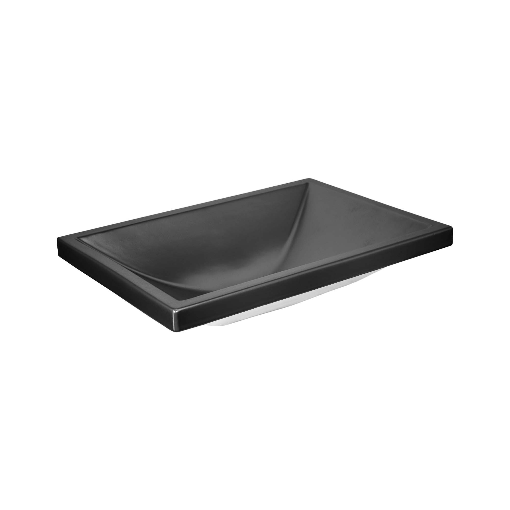 Native Trails Amara 20" x 14" Rectangle Fireclay Bathroom Sink, Gunmetal, PML2014-M