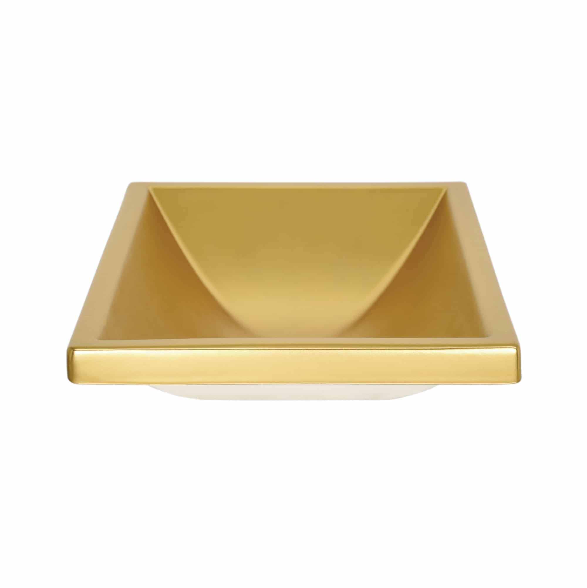 Native Trails Amara 20" x 14" Rectangle Fireclay Bathroom Sink, Matte Gold, PML2014-G
