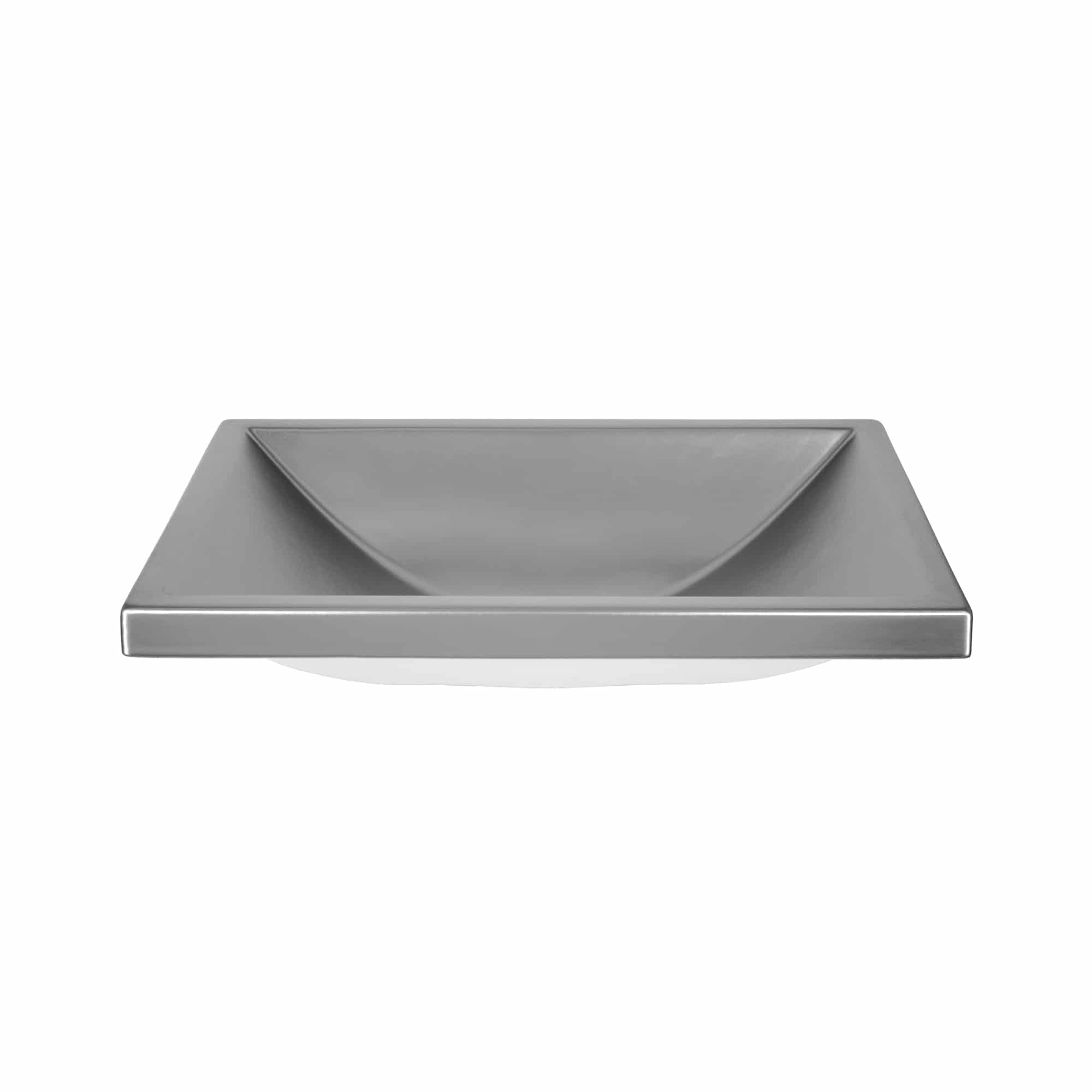 Native Trails Amara 20" x 14" Rectangle Fireclay Bathroom Sink, Platinum, PML2014-P