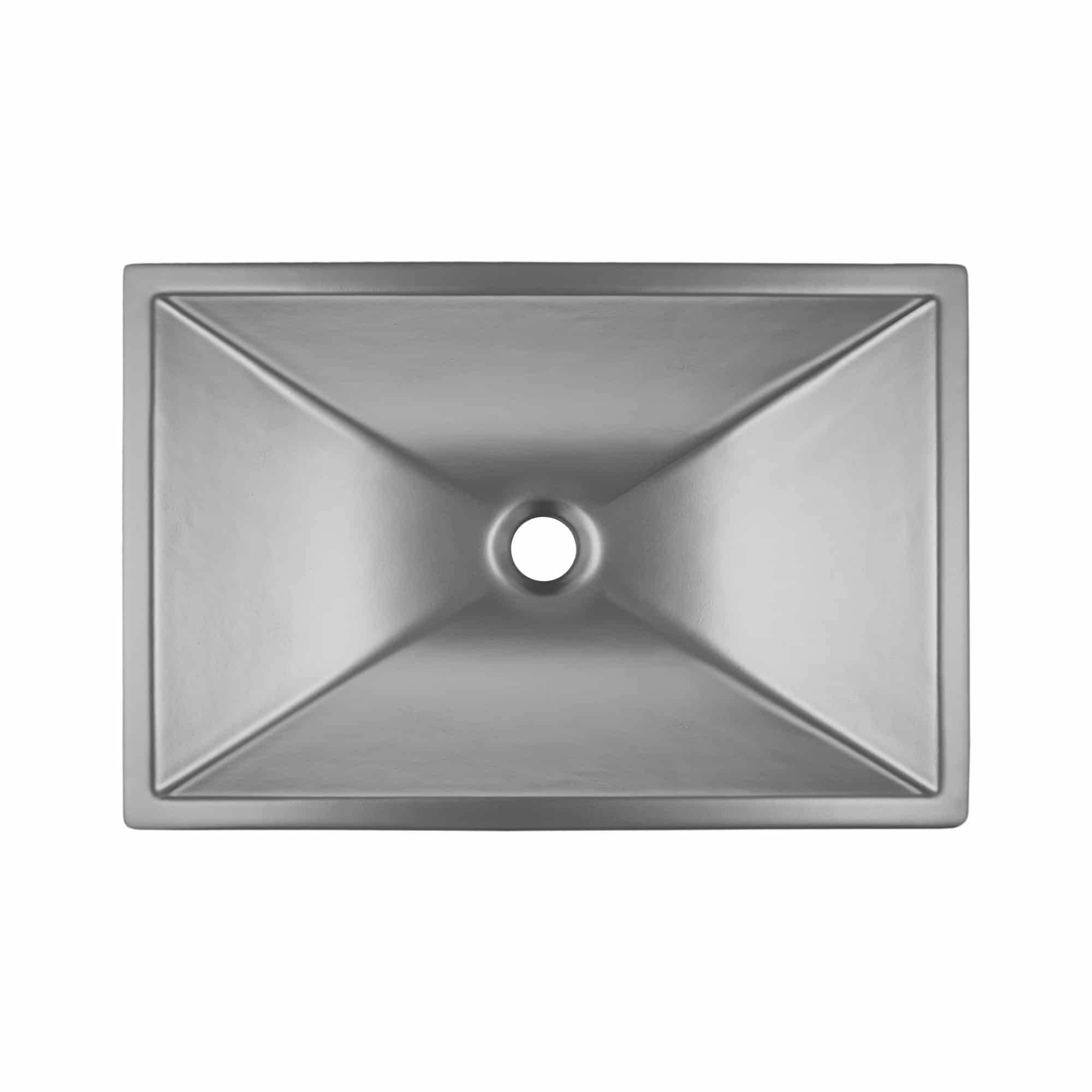 Native Trails Amara 20" x 14" Rectangle Fireclay Bathroom Sink, Platinum, PML2014-P